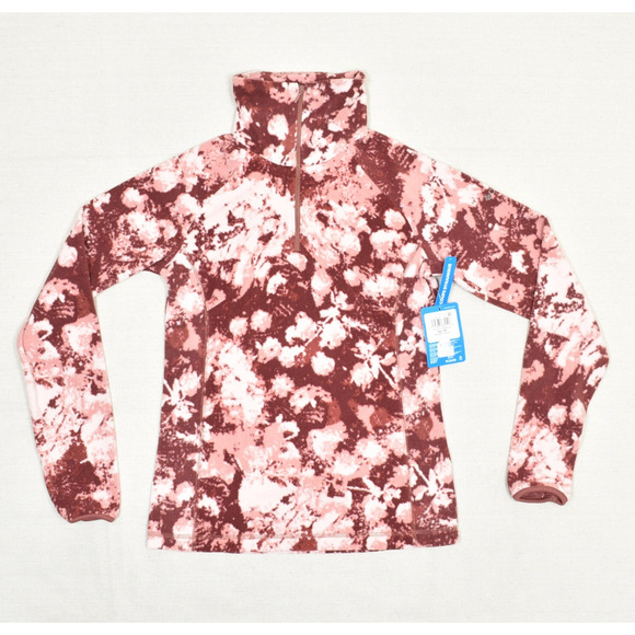 Columbia Sweaters - NEW Columbia Women's Pullover Polyester Red Size XS Arctic Air Printed Half